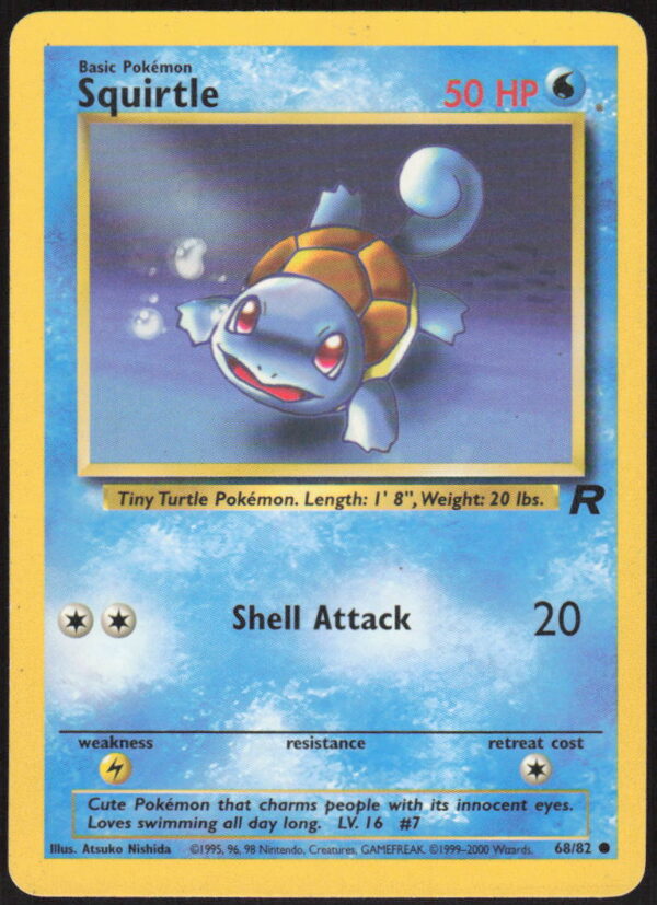 Squirtle - Team Rocket #68/82 - Pokemon Card