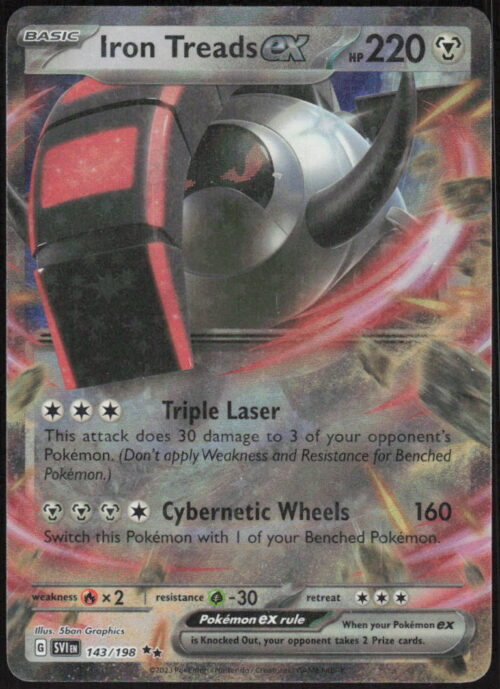 parse-1786409610244-0w945t.jpg Iron Treads ex - SV01: Scarlet & Violet Base Set #143/198 - Pokemon Card