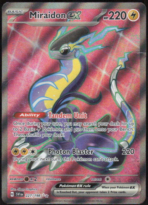 parse-1786409610356-e2t9qf.jpg Miraidon ex - SV01: Scarlet & Violet Base Set #227/198 - Pokemon Card