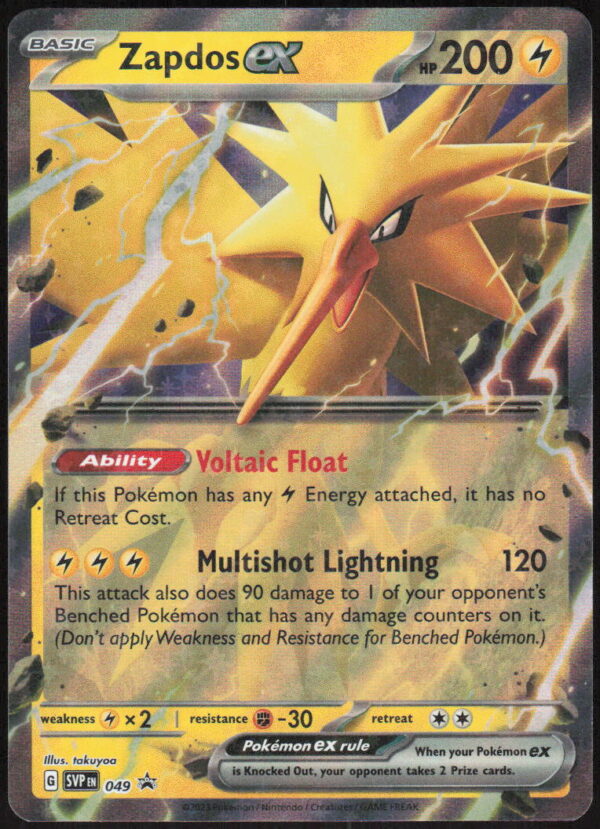 Zapdos ex - SV: Scarlet & Violet Promo Cards #049 - Pokemon Card