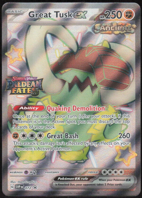 parse-1786413029119-vp91df.jpg Great Tusk ex (Paldean Fates Stamped) - Miscellaneous Cards & Products #072 - Pokemon Card