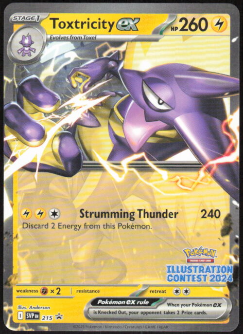 Toxtricity ex (Illustration Contest 2024) - SV: Scarlet & Violet Promo Cards #215 - Pokemon Card