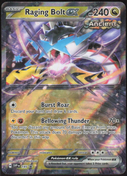parse-1786413036317-l7jqah.jpg Raging Bolt ex - SV: Scarlet & Violet Promo Cards #145 - Pokemon Card