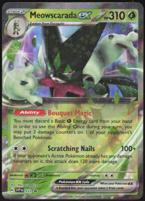 parse-1786413037317-o3wav8.jpg Meowscarada ex - SV: Scarlet & Violet Promo Cards #033 - Pokemon Card
