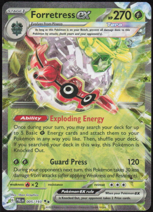 parse-1786413731421-8op1t8.jpg Forretress ex - SV02: Paldea Evolved #005/193 - Pokemon Card