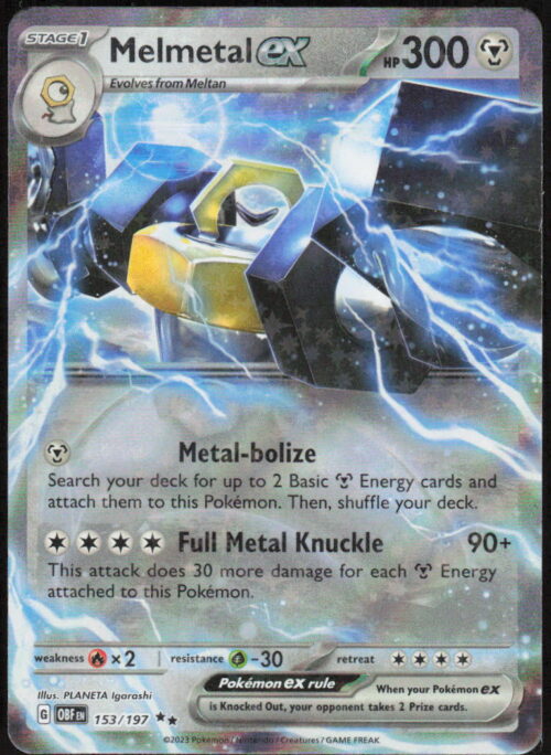 Melmetal ex - SV03: Obsidian Flames #153/197 - Pokemon Card