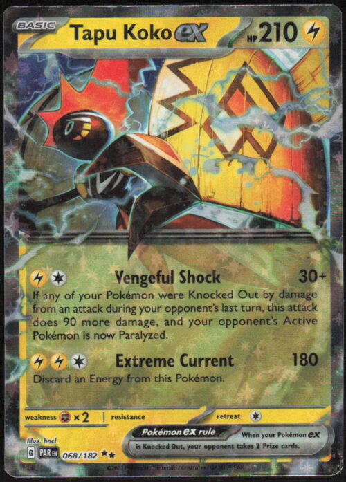 Tapu Koko ex - SV04: Paradox Rift #068/182 - Pokemon Card