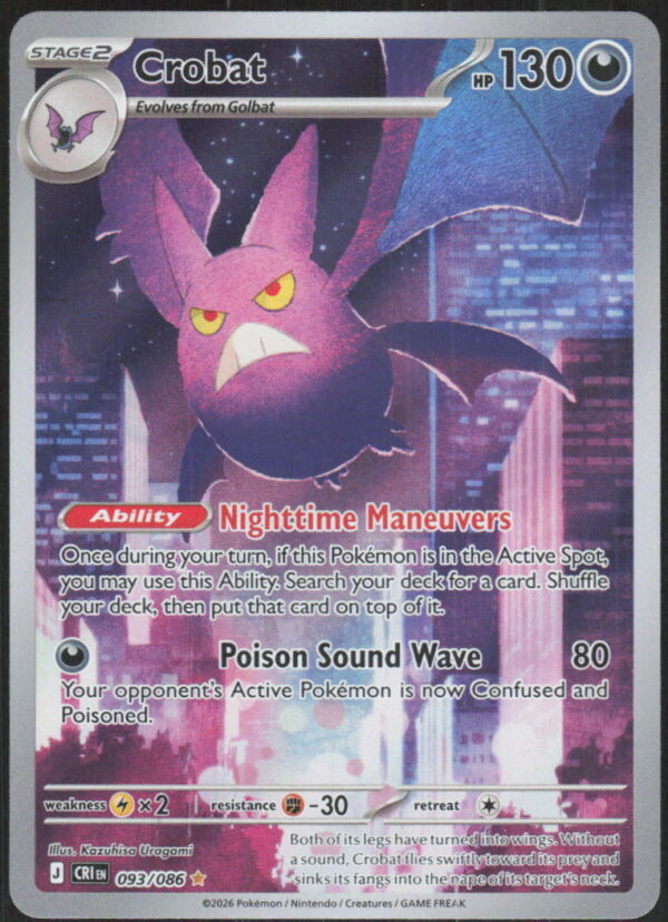 parse-1786422083229-4ed071.jpg Crobat - ME04: Chaos Rising #093/086 - Pokemon Card