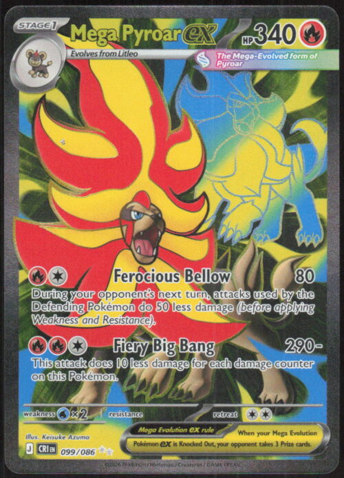 parse-1786422096205-iibsvs.jpg Mega Pyroar ex - ME04: Chaos Rising #099/086 - Pokemon Card