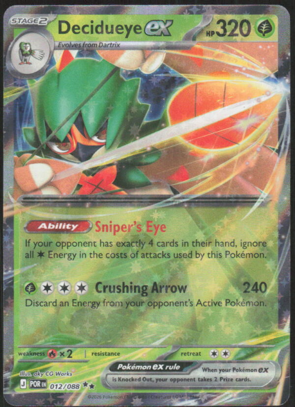 Decidueye ex - ME03: Perfect Order #012/088 - Pokemon Card