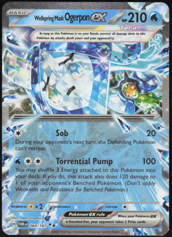 Wellspring Mask Ogerpon ex - SV06: Twilight Masquerade #064/167 - Pokemon Card