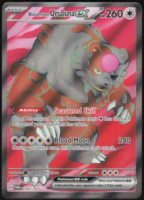 Bloodmoon Ursaluna ex - SV06: Twilight Masquerade #202/167 - Pokemon Card