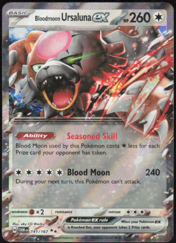 Bloodmoon Ursaluna ex - SV06: Twilight Masquerade #141/167 - Pokemon Card