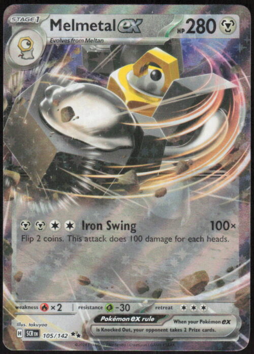 Melmetal ex - SV07: Stellar Crown #105/142 - Pokemon Card