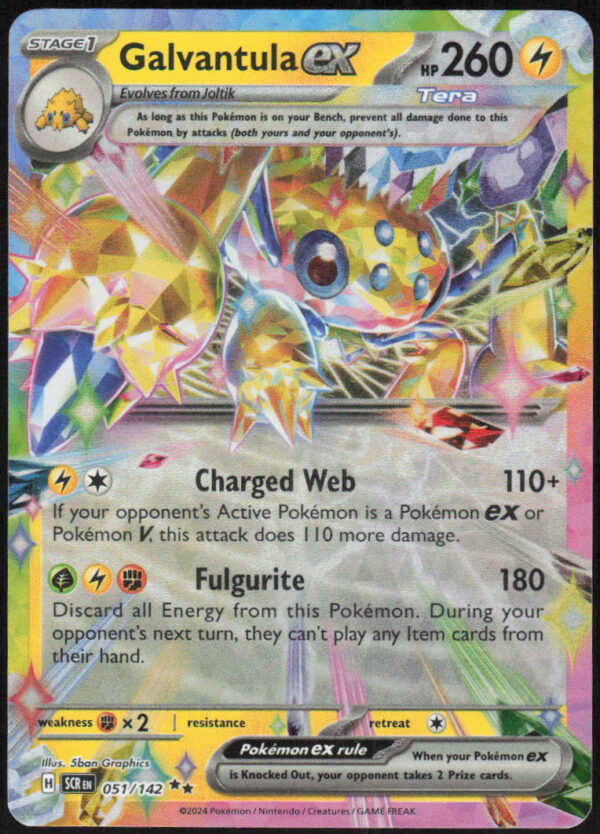 Galvantula ex - SV07: Stellar Crown #051/142 - Pokemon Card