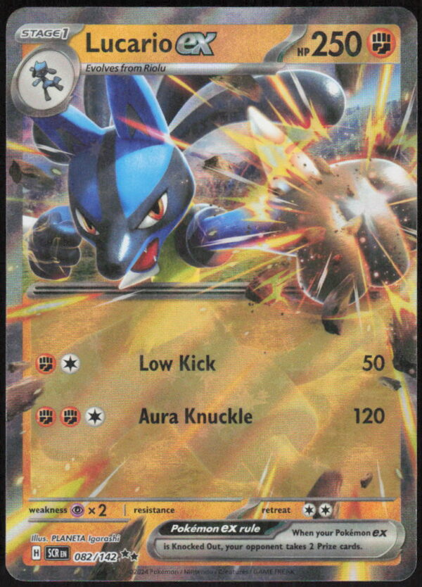 Lucario ex - SV07: Stellar Crown #082/142 - Pokemon Card