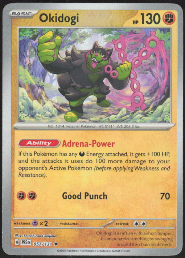 parse-1786926727070-bomzz6.jpg Okidogi (Master Ball Pattern) - SV: Prismatic Evolutions #057/131 - Pokemon Card