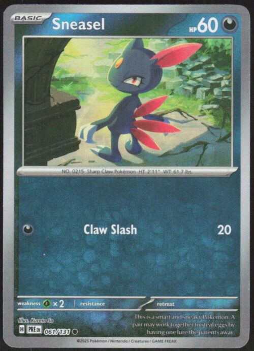parse-1786926727612-iwc0xq.jpg Sneasel (Poke Ball Pattern) - SV: Prismatic Evolutions #061/131 - Pokemon Card