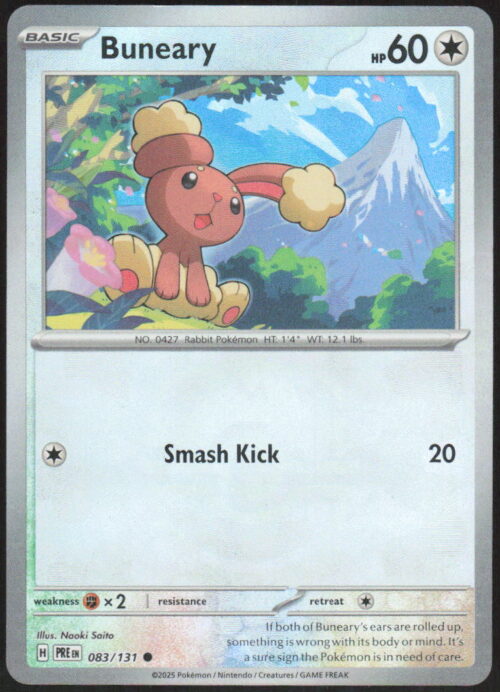Buneary (Master Ball Pattern) - SV: Prismatic Evolutions #083/131 - Pokemon Card