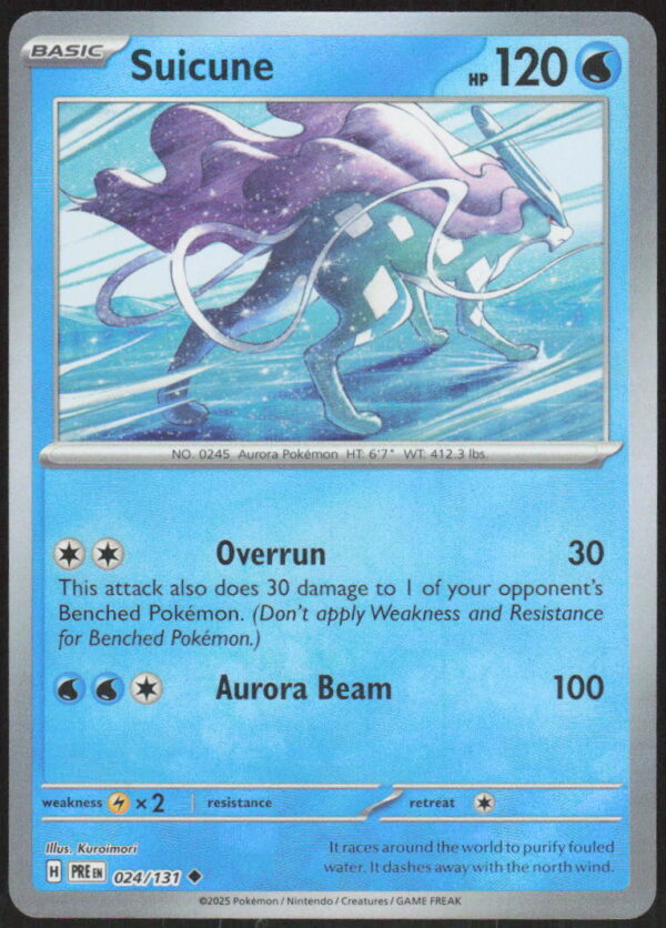 parse-1786926728958-bfx78s.jpg Suicune (Master Ball Pattern) - SV: Prismatic Evolutions #024/131 - Pokemon Card