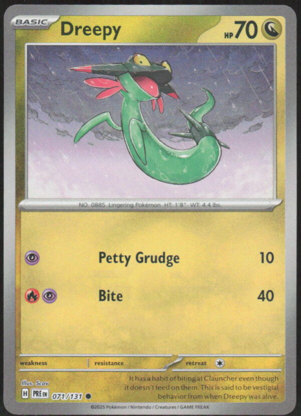 parse-1786926752159-bsjct8.jpg Dreepy (Poke Ball Pattern) - SV: Prismatic Evolutions #071/131 - Pokemon Card