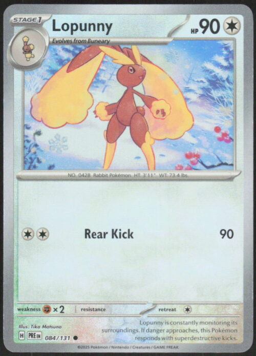 Lopunny (Poke Ball Pattern) - SV: Prismatic Evolutions #084/131 - Pokemon Card