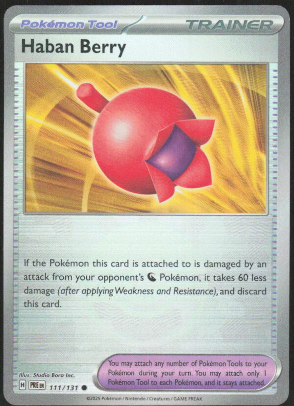 Haban Berry (Poke Ball Pattern) - SV: Prismatic Evolutions #111/131 - Pokemon Card