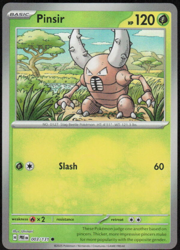 Pinsir (Poke Ball Pattern) - SV: Prismatic Evolutions #003/131 - Pokemon Card