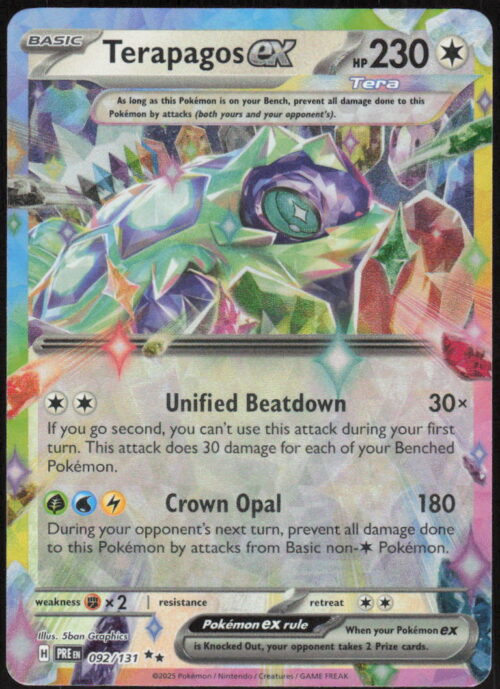 Terapagos ex - SV: Prismatic Evolutions #092/131 - Pokemon Card