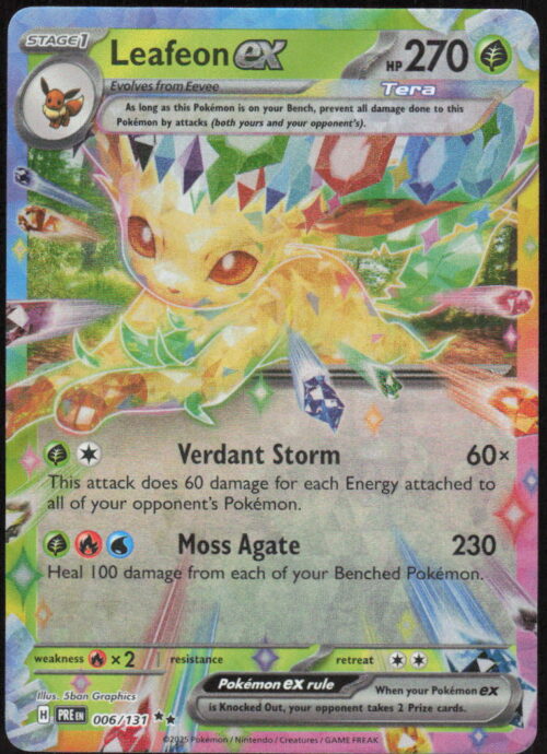 Leafeon ex - SV: Prismatic Evolutions #006/131 - Pokemon Card