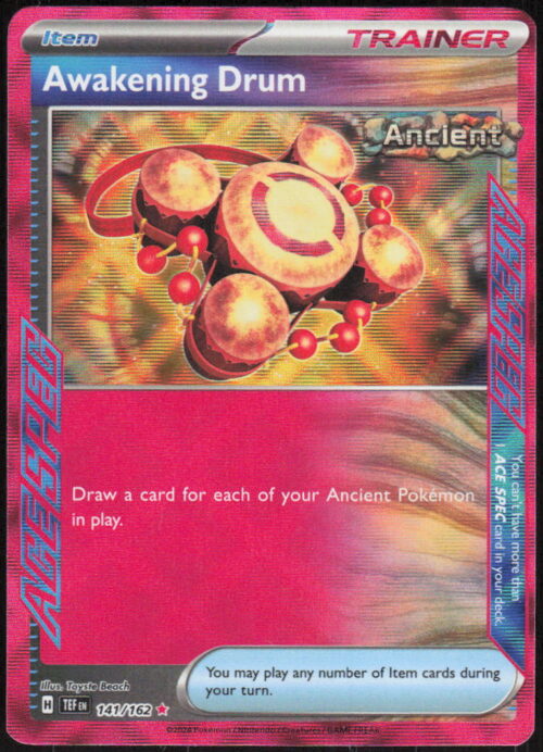 parse-1786927443313-rwu2e9.jpg Awakening Drum - SV05: Temporal Forces #141/162 - Pokemon Card
