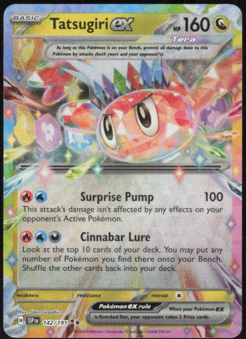 Tatsugiri ex - SV08: Surging Sparks #142/191 - Pokemon Card