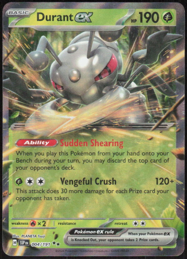parse-1786927452455-8gzb1m.jpg Durant ex - SV08: Surging Sparks #004/191 - Pokemon Card
