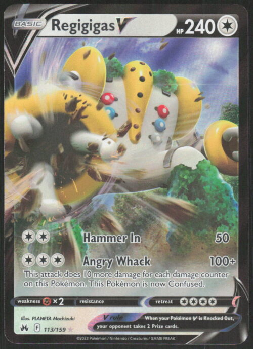 Regigigas V - SWSH: Crown Zenith #113/159 - Pokemon Card