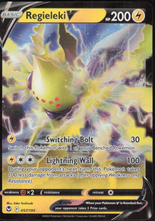 Regieleki V - SWSH12: Silver Tempest #057/195 - Pokemon Card