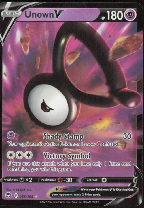 Unown V - SWSH12: Silver Tempest #065/195 - Pokemon Card