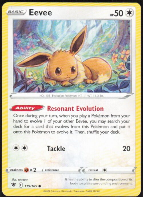 Eevee - SWSH10: Astral Radiance #119/189 - Pokemon Card