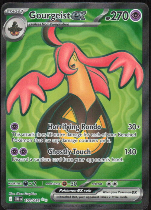 parse-1788833606251-sq3ejk.jpg Gourgeist ex - ME04: Chaos Rising #102/086 - Pokemon Card