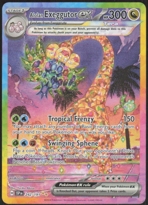parse-1788837294078-ubcgg4.jpg Alolan Exeggutor ex - SV08: Surging Sparks #242/191 - Pokemon Card