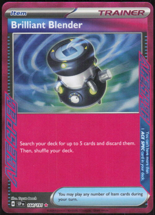 Brilliant Blender - SV08: Surging Sparks #164/191 - Pokemon Card
