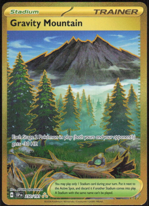 Gravity Mountain - SV08: Surging Sparks #250/191 - Pokemon Card
