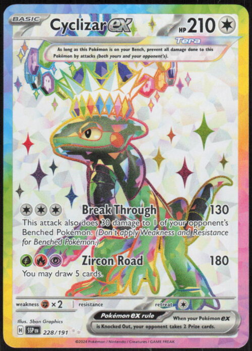 Cyclizar ex - SV08: Surging Sparks #228/191 - Pokemon Card