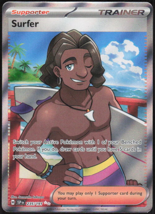 Surfer - SV08: Surging Sparks #235/191 - Pokemon Card