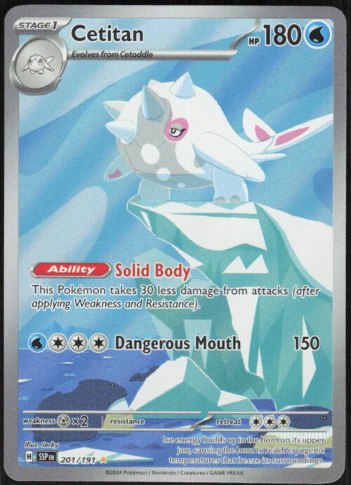 Cetitan - SV08: Surging Sparks #201/191 - Pokemon Card