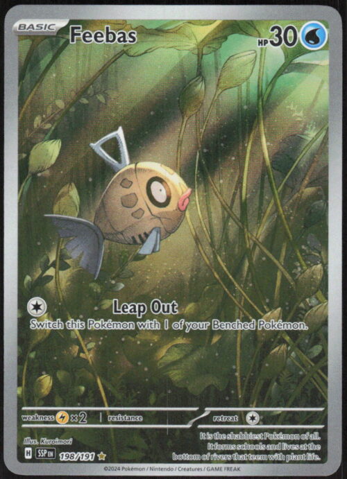 parse-1789422456956-gixy14.jpg Feebas - SV08: Surging Sparks #198/191 - Pokemon Card