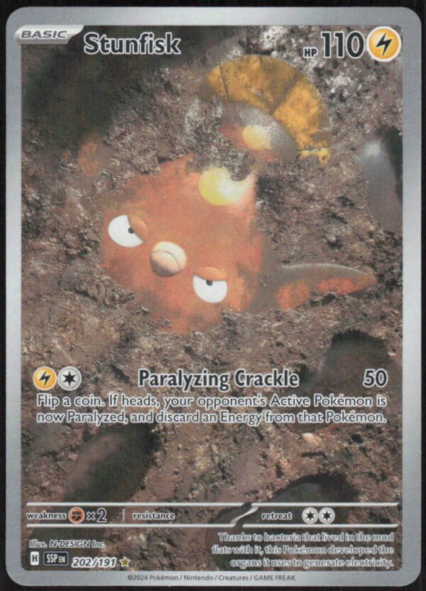 Stunfisk - SV08: Surging Sparks #202/191 - Pokemon Card