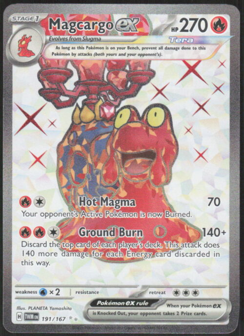 Magcargo ex - SV06: Twilight Masquerade #191/167 - Pokemon Card