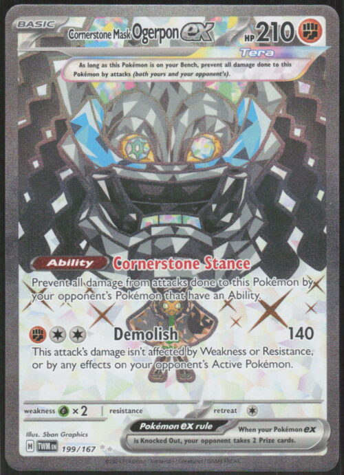 Cornerstone Mask Ogerpon ex - SV06: Twilight Masquerade #199/167 - Pokemon Card