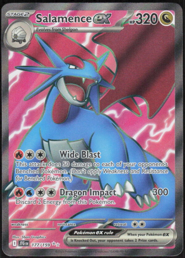 parse-1789432269281-lhkdy0.jpg Salamence ex - SV09: Journey Together #177/159 - Pokemon Card