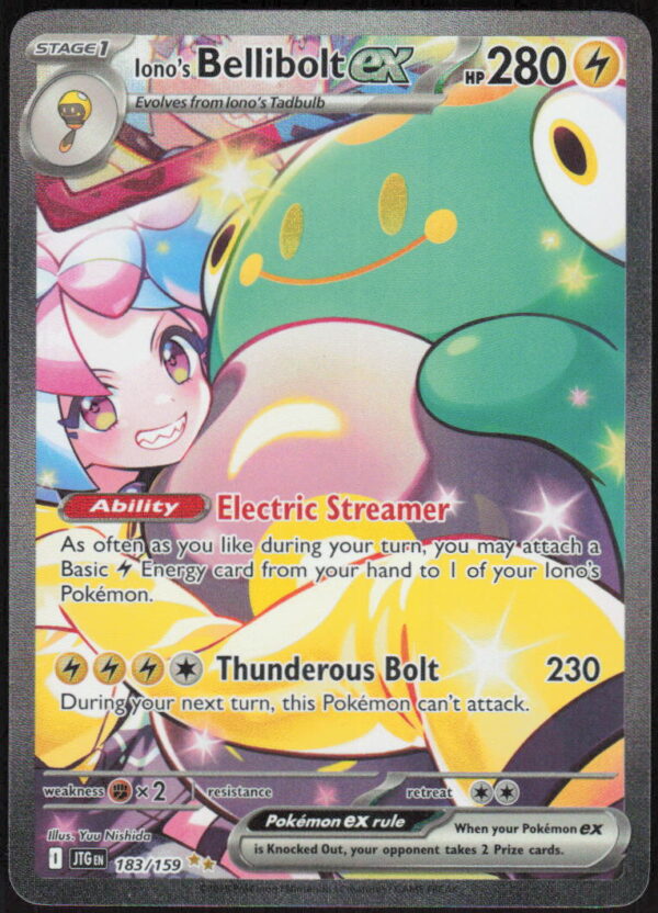 Iono's Bellibolt ex - SV09: Journey Together #183/159 - Pokemon Card